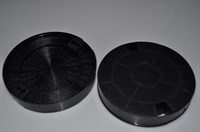 Filtre charbon, Hotpoint hotte - 190 mm (2 pièces)
